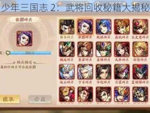 少年三国志 2：武将回收秘籍大揭秘