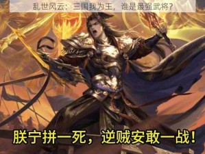 乱世风云：三国我为王，谁是最强武将？