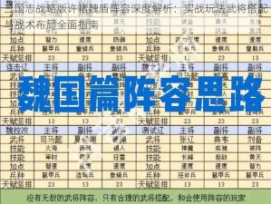 三国志战略版许褚魏盾阵容深度解析：实战玩法武将搭配与战术布局全面指南