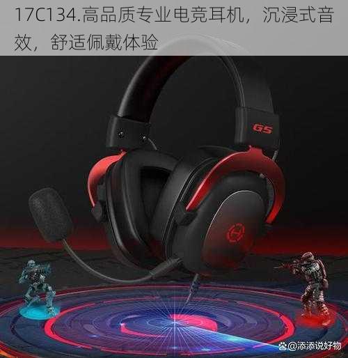 17C134.高品质专业电竞耳机，沉浸式音效，舒适佩戴体验