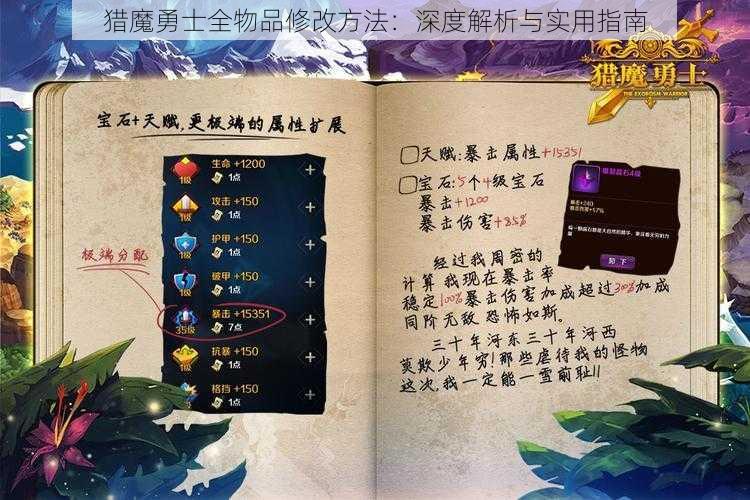 猎魔勇士全物品修改方法：深度解析与实用指南