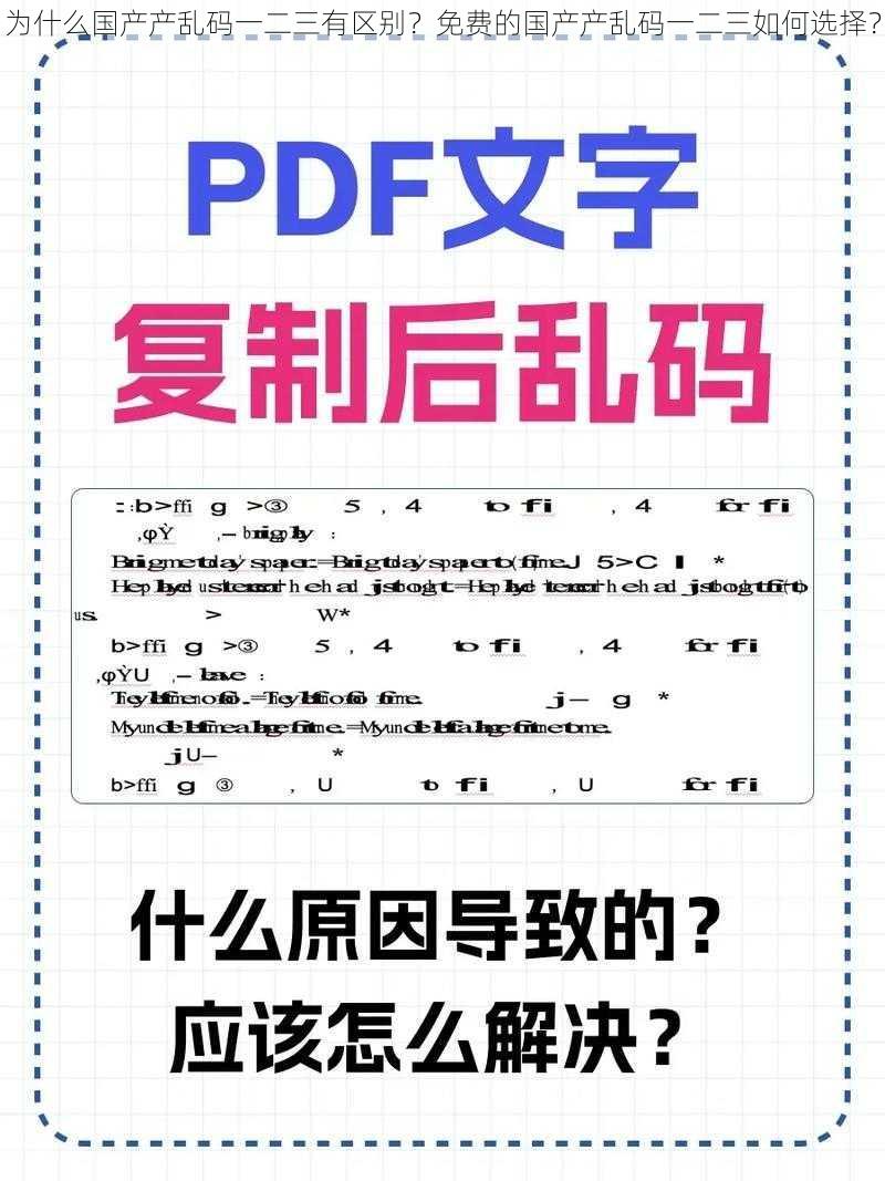 为什么国产产乱码一二三有区别？免费的国产产乱码一二三如何选择？