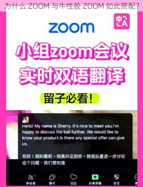 为什么 ZOOM 与牛性胶 ZOOM 如此搭配？