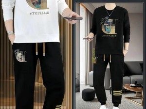 美国 XX XXXXL19D 男士时尚休闲运动套装，采用高品质面料，舒适透气，设计时尚，彰显品味