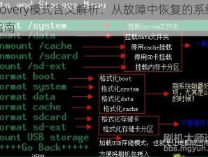 Recovery模式含义解析：从故障中恢复的系统操作指南