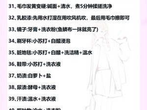 小扫货水怎么弄干净小妙招：简单几招，轻松去除顽固污渍