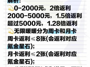 全明星激斗公测充值返利细则全面解读：充值如何获得额外回馈？