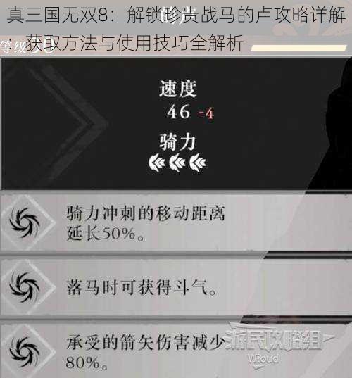 真三国无双8：解锁珍贵战马的卢攻略详解：获取方法与使用技巧全解析