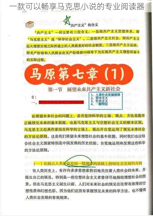 一款可以畅享马克思小说的专业阅读器