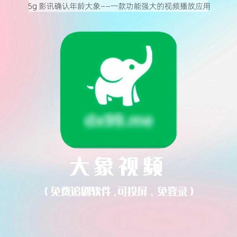 5g 影讯确认年龄大象——一款功能强大的视频播放应用