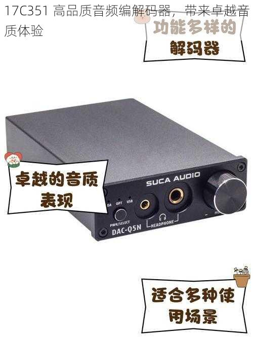 17C351 高品质音频编解码器，带来卓越音质体验