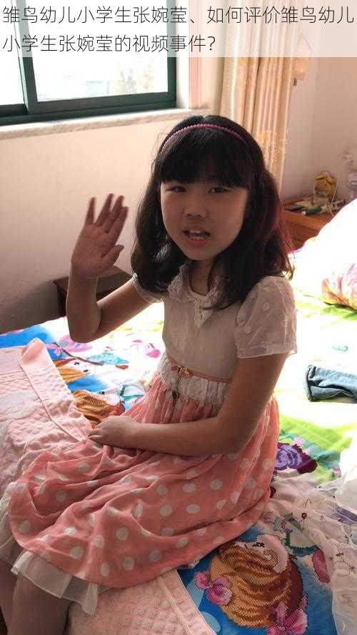 雏鸟幼儿小学生张婉莹、如何评价雏鸟幼儿小学生张婉莹的视频事件？