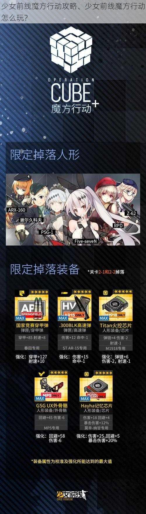 少女前线魔方行动攻略、少女前线魔方行动怎么玩？