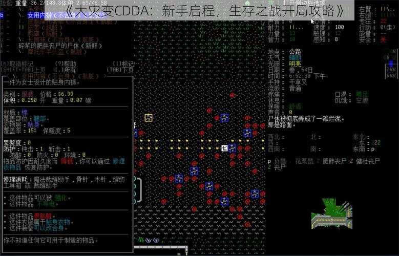 《大灾变CDDA：新手启程，生存之战开局攻略》