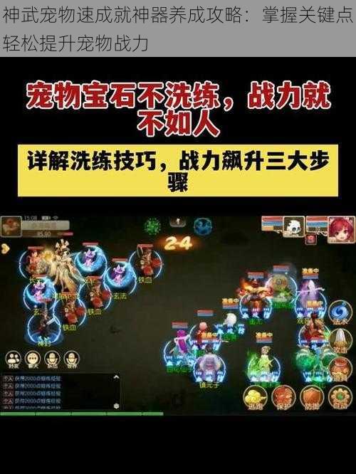 神武宠物速成就神器养成攻略：掌握关键点轻松提升宠物战力