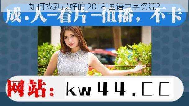 如何找到最好的 2018 国语中字资源？