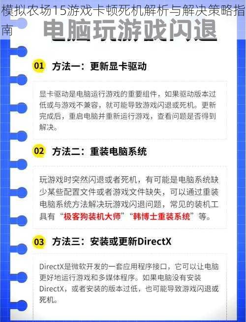 模拟农场15游戏卡顿死机解析与解决策略指南