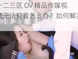 一二三区 OV 精品传媒视频无法观看怎么办？如何解决？