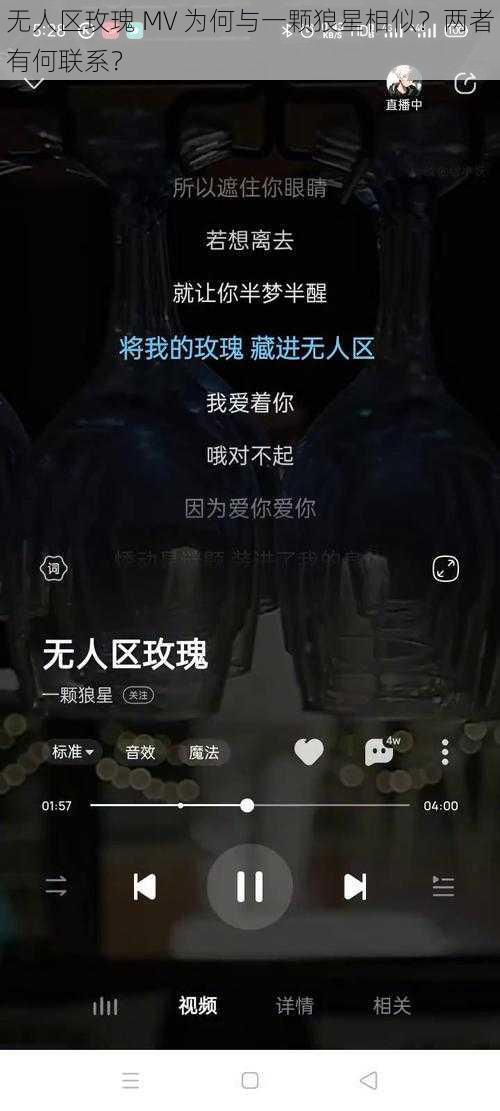 无人区玫瑰 MV 为何与一颗狼星相似？两者有何联系？