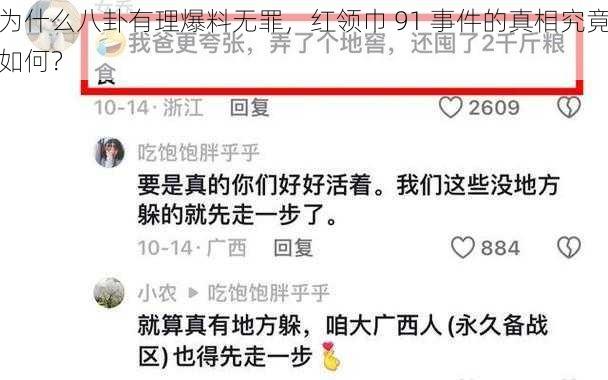 为什么八卦有理爆料无罪，红领巾 91 事件的真相究竟如何？