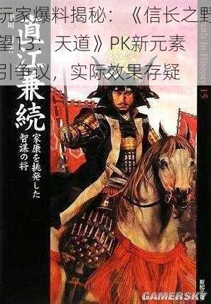 玩家爆料揭秘：《信长之野望13：天道》PK新元素引争议，实际效果存疑