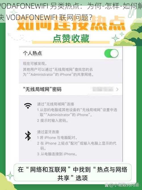 VODAFONEWIFI 另类热点：为何-怎样-如何解决 VODAFONEWIFI 联网问题？