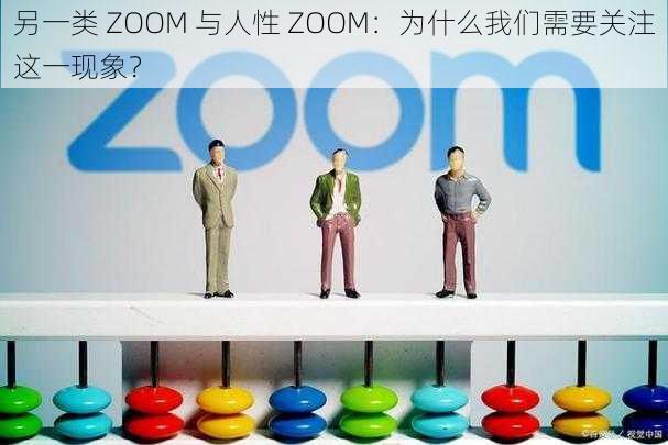 另一类 ZOOM 与人性 ZOOM：为什么我们需要关注这一现象？