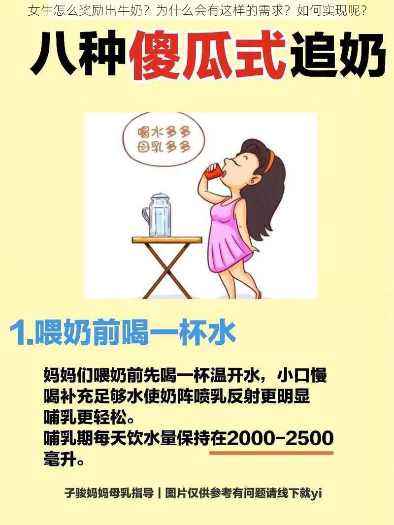 女生怎么奖励出牛奶？为什么会有这样的需求？如何实现呢？