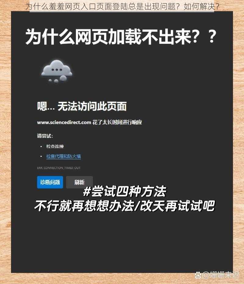 为什么羞羞网页入口页面登陆总是出现问题？如何解决？