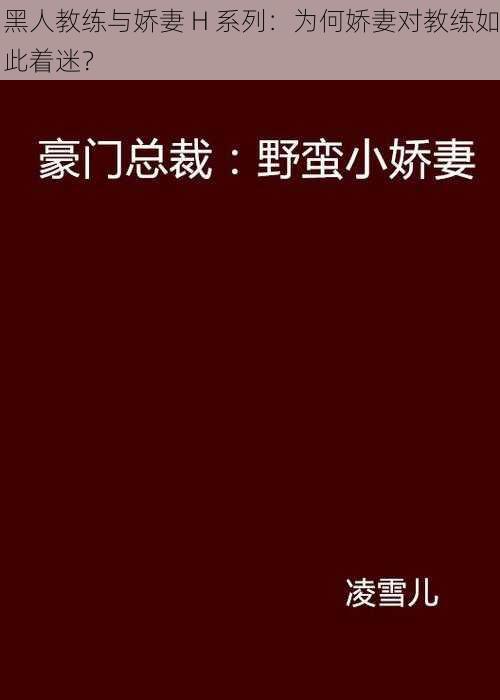 黑人教练与娇妻 H 系列：为何娇妻对教练如此着迷？