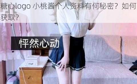 糖心logo 小桃酱个人资料有何秘密？如何获取？