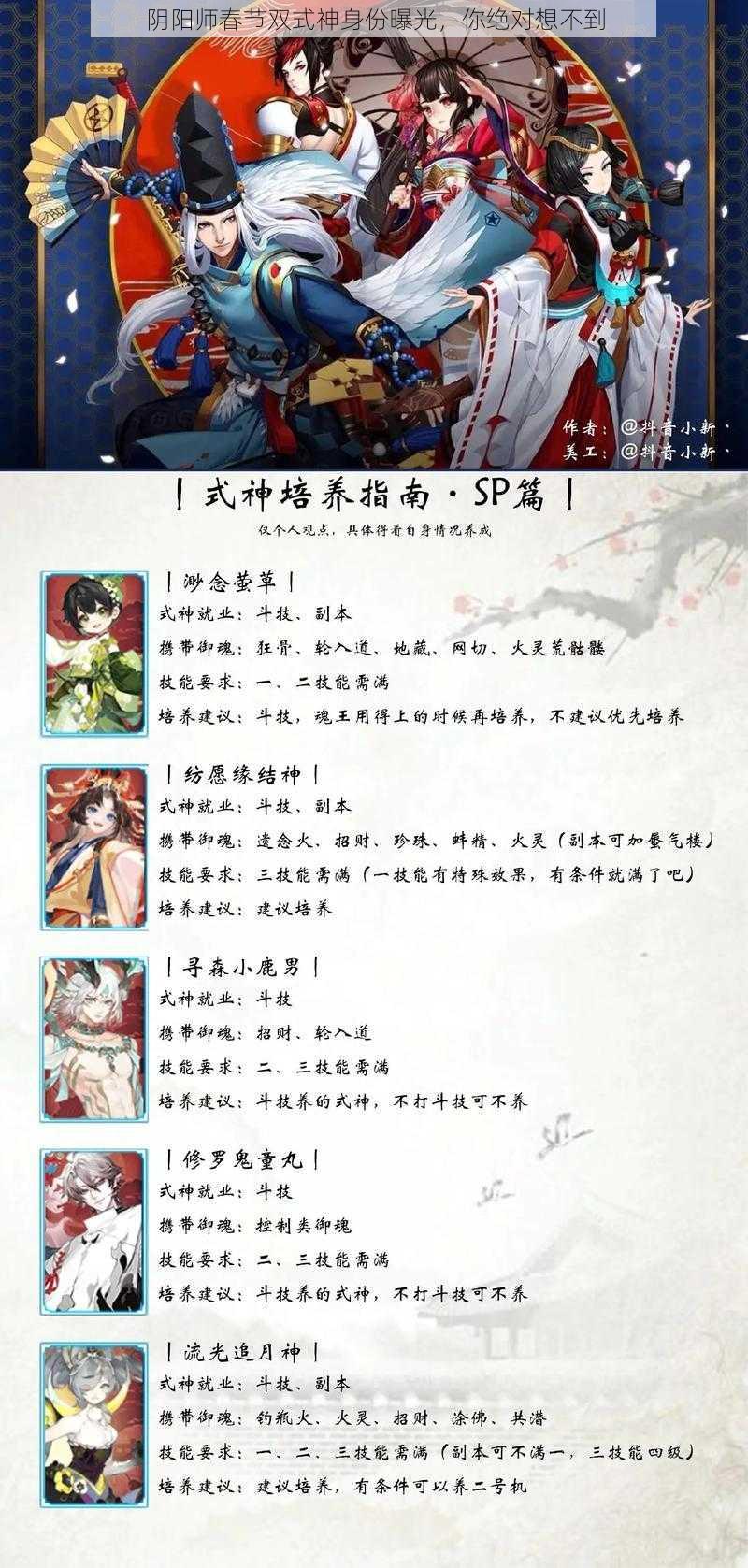 阴阳师春节双式神身份曝光，你绝对想不到