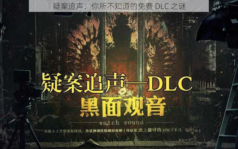 疑案追声：你所不知道的免费 DLC 之谜